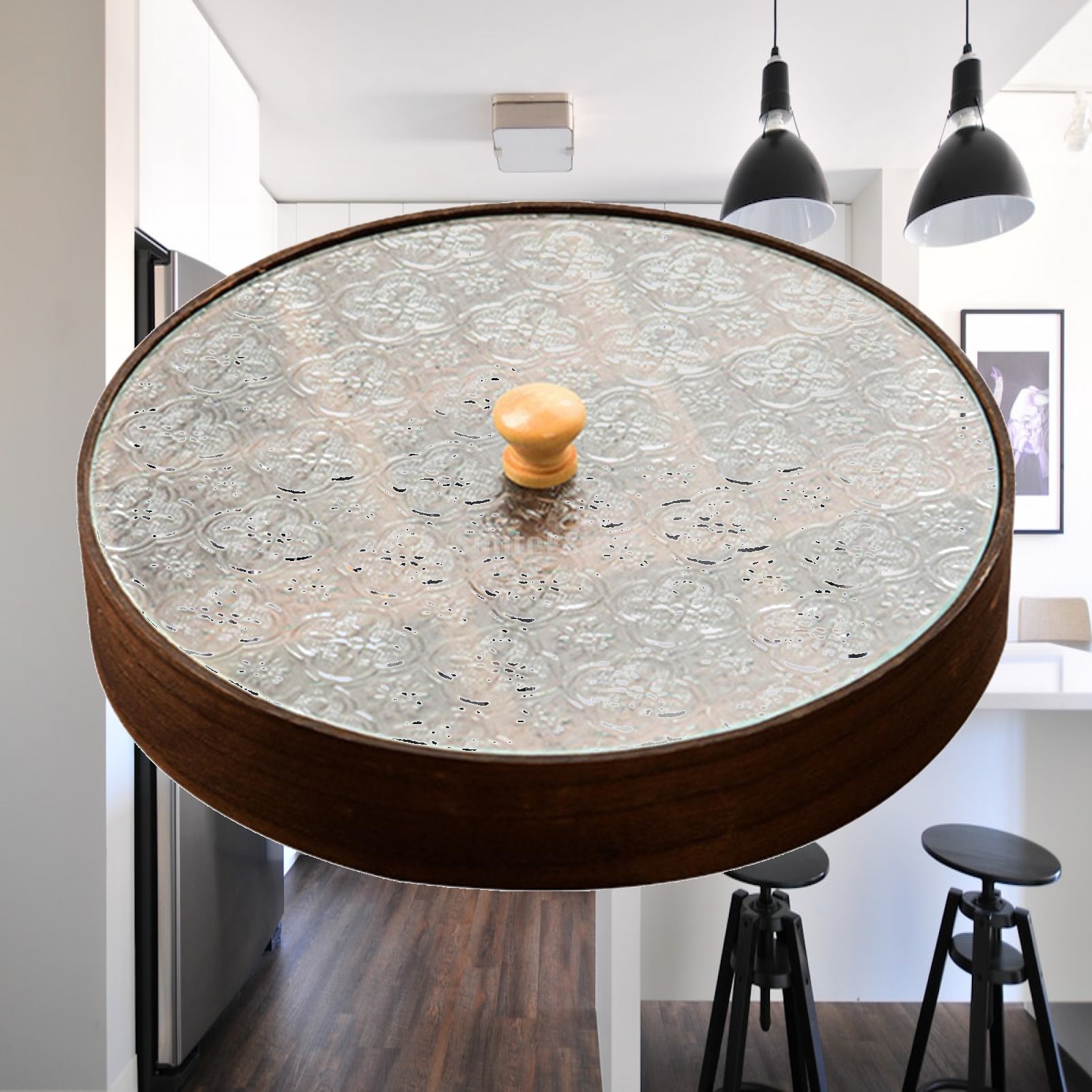Food Storage With Glass Lids - Bandeja de Servir de Madera de
