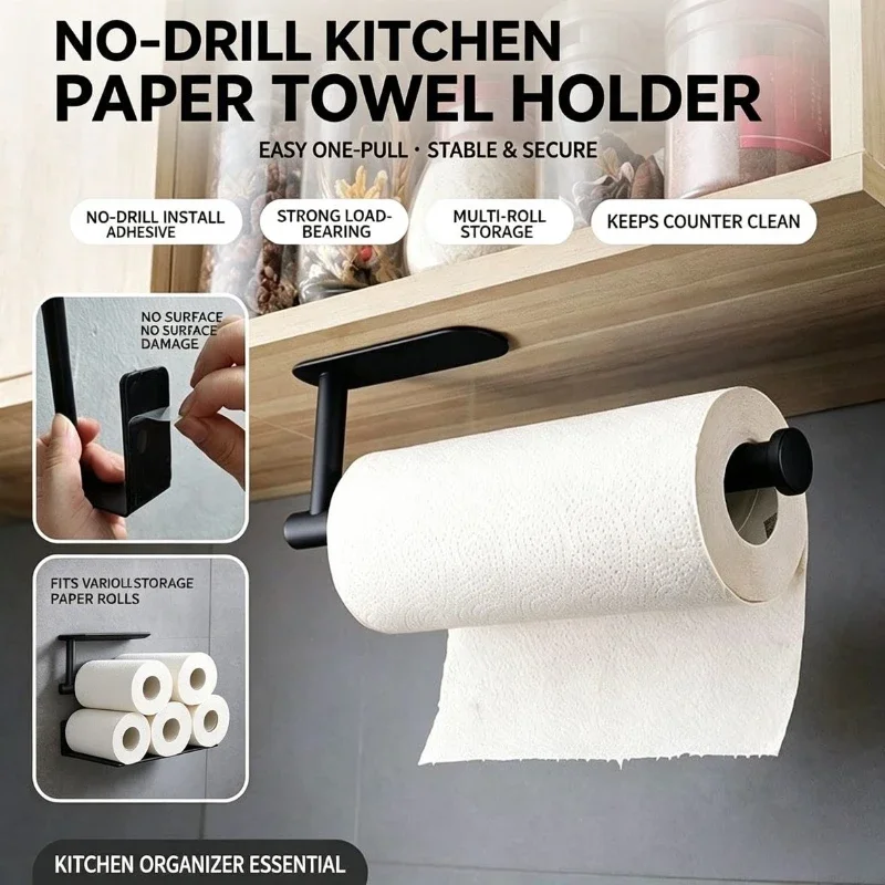 Food Storage Shelving - Portarrollos de papel, toallero, estante colgante,