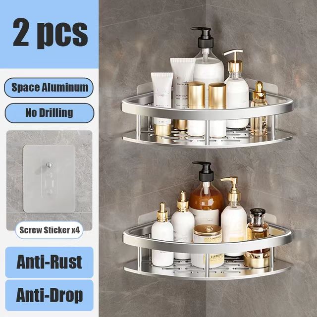 Food Storage Shelving - Estante de Baño sin Taladro, Soporte