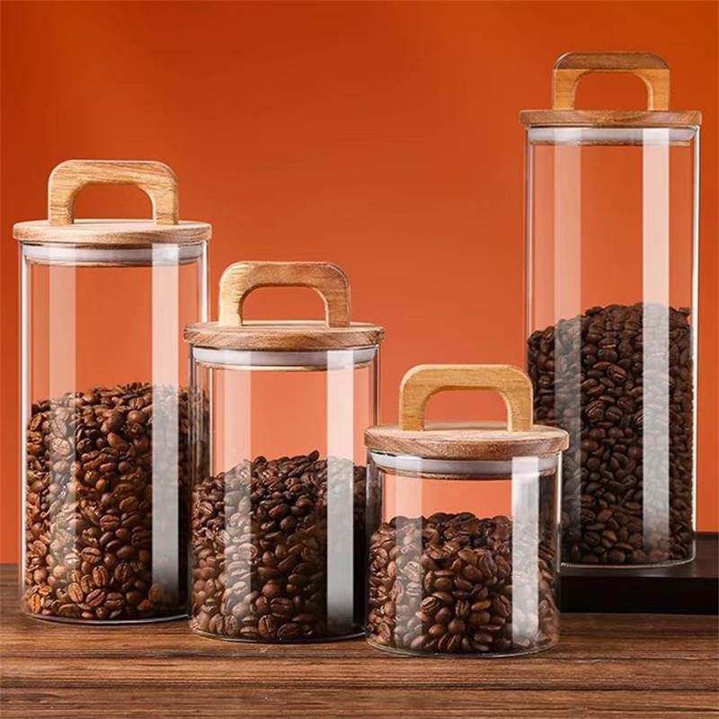 Food Storage With Glass Lids - Tarro de vidrio transparente con tapa