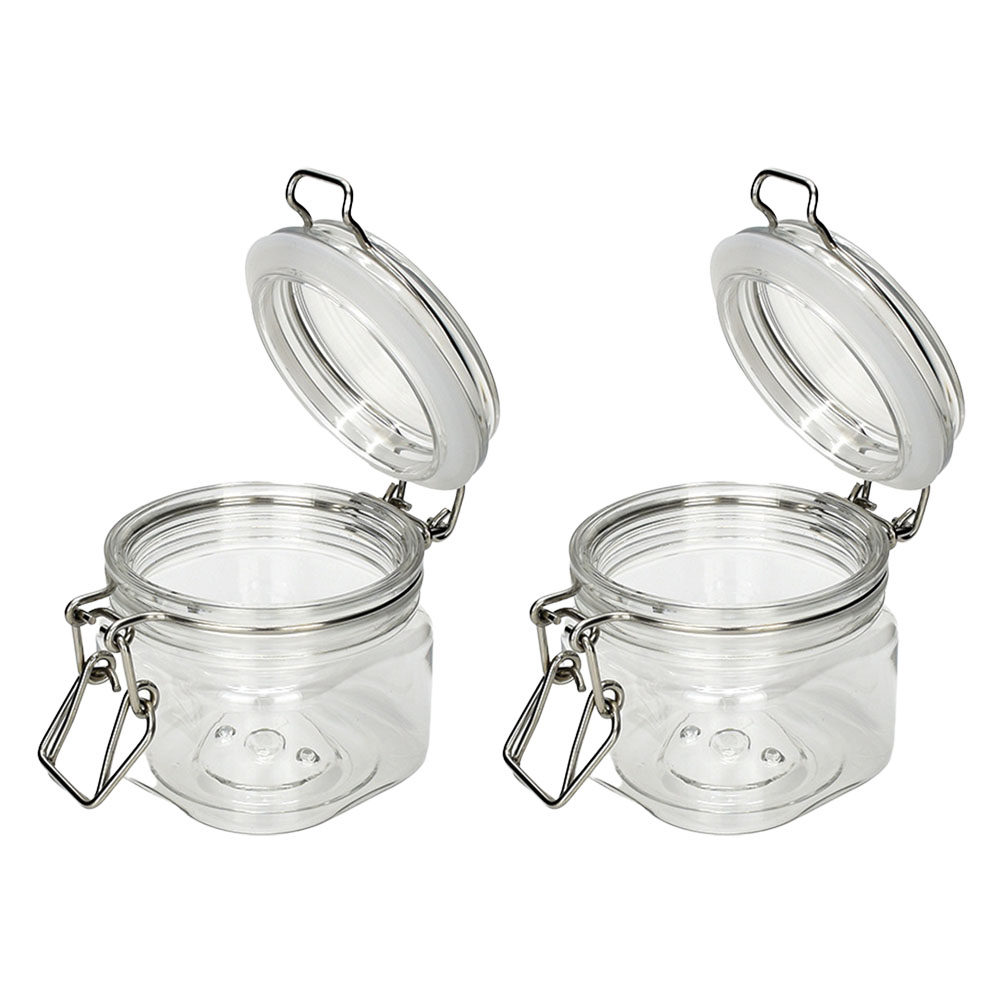 Food Storage In The Kitchen - 2 Frascos de Almacenamiento Sellados Transparentes
