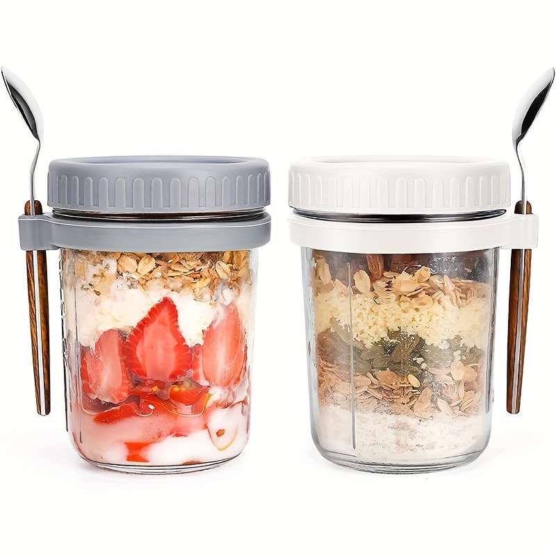 Taza de vidrio para avena, rec - Food Storage Glass reseña y precio