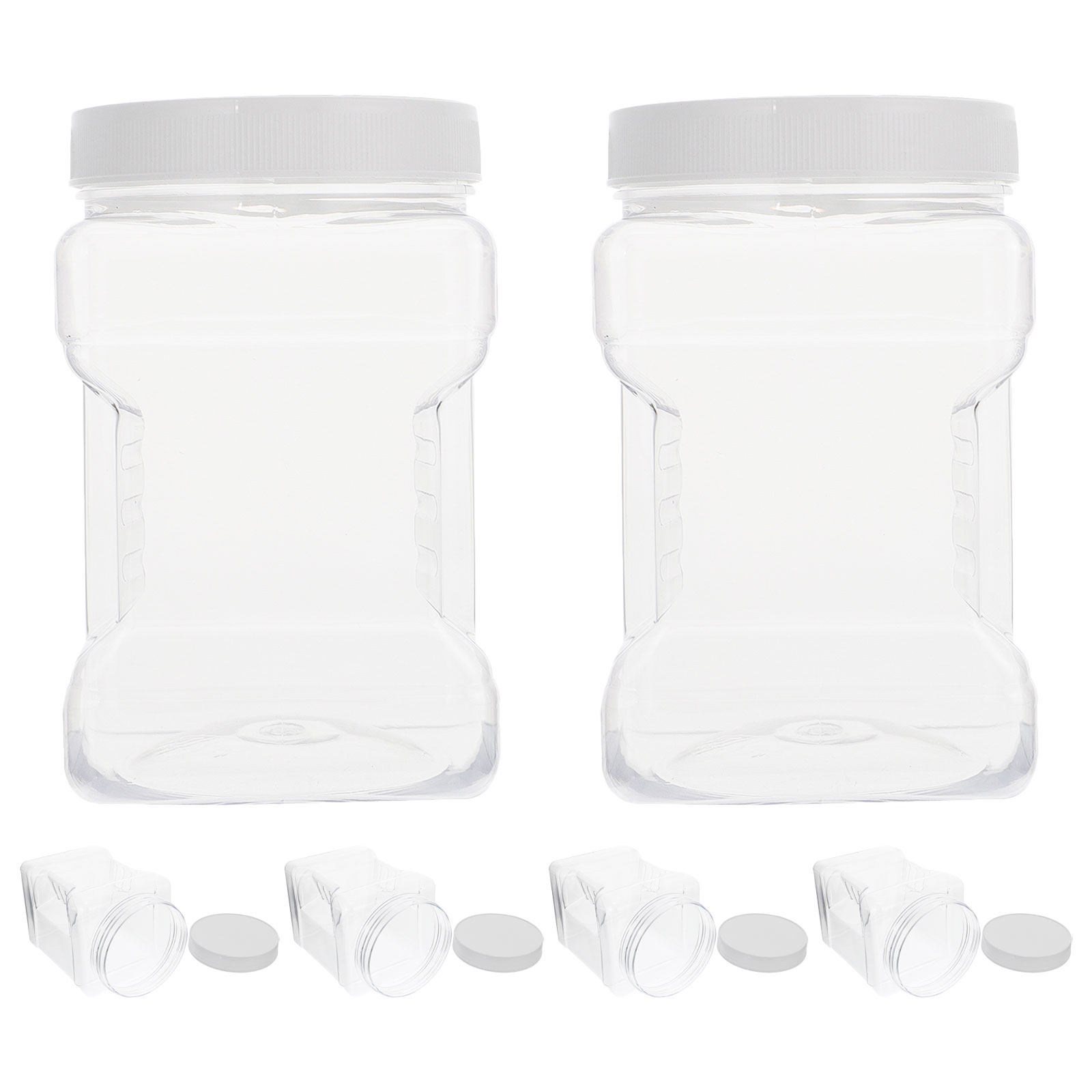 6 Recipientes Cuadrados Transp - Food Storage In The Kitchen reseña y precio