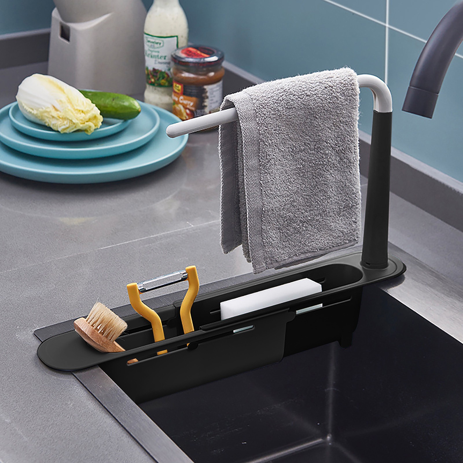 Elescopic-estante escurridor p - Food Storage Shelving reseña y precio