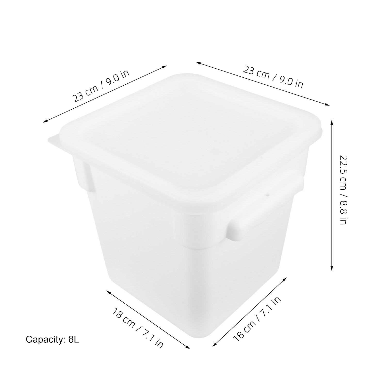 Contenedor Cuadrado de Plástic - Food Storage In The Kitchen reseña y precio