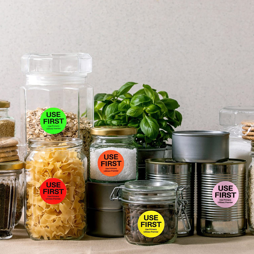3 Rollos de Etiquetas de Contr - Food Storage In Restaurant reseña y precio