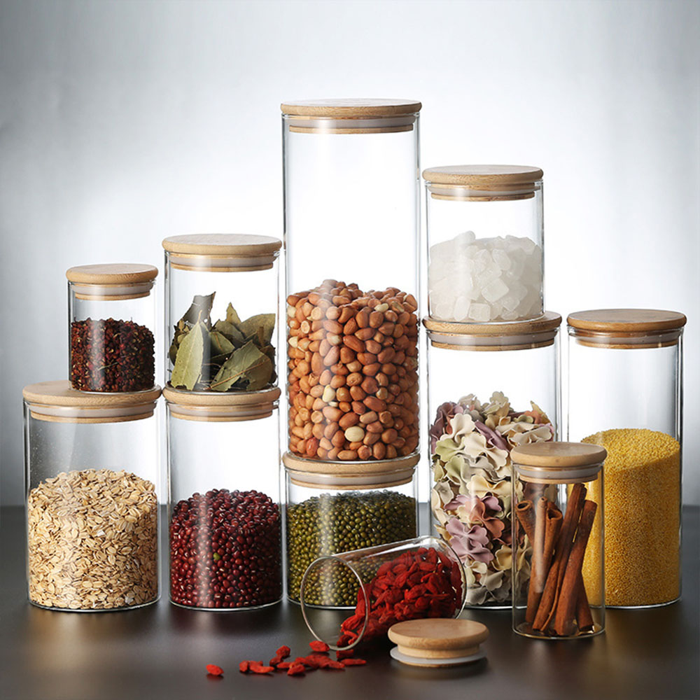 4/8 Uds 250ml 500ml 1000ml tar - Food Storage With Glass Lids reseña y precio