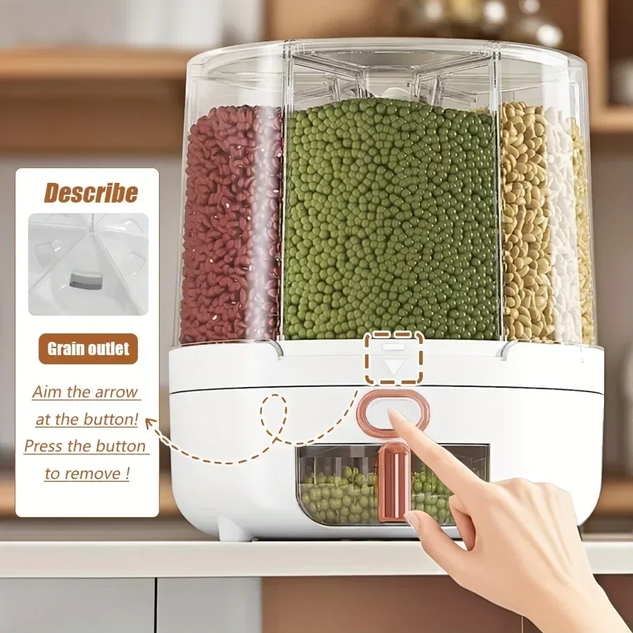 6 compartimentos 360 °   Conte - Food Storage In Pantry reseña y precio