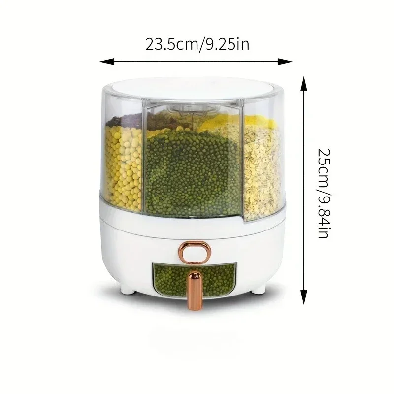 6 compartimentos 360 °   Conte - Food Storage In Pantry reseña y precio