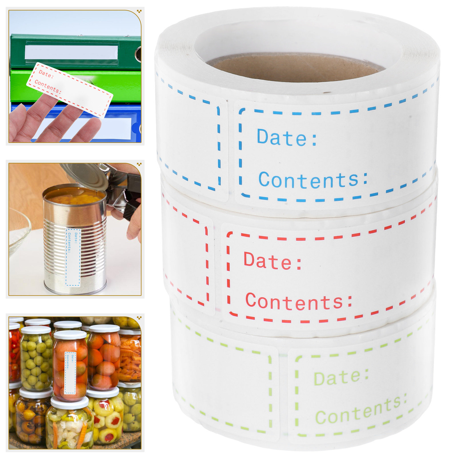 3 Rollos de Etiquetas Adhesiva - Food Storage Notes reseña y precio