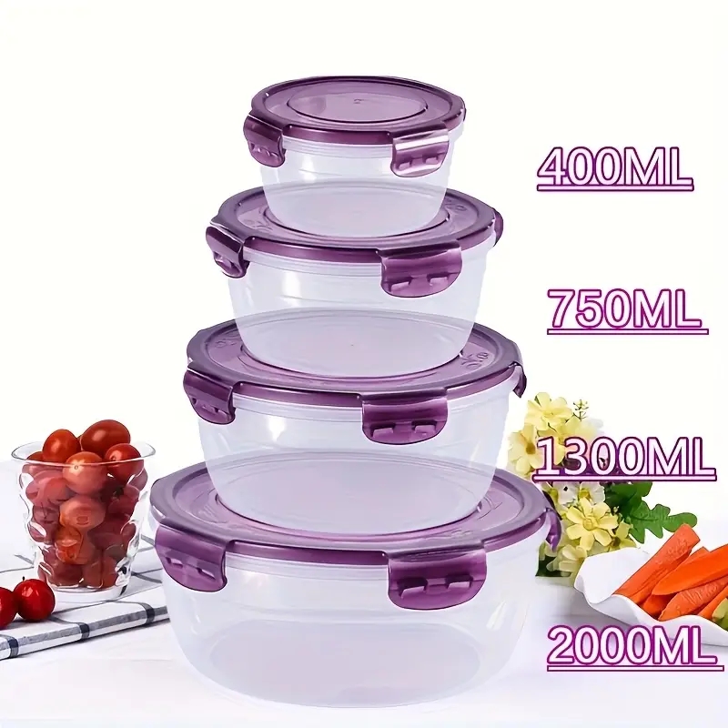 4 Recipientes de Plástico para - Food Storage Meals reseña y precio