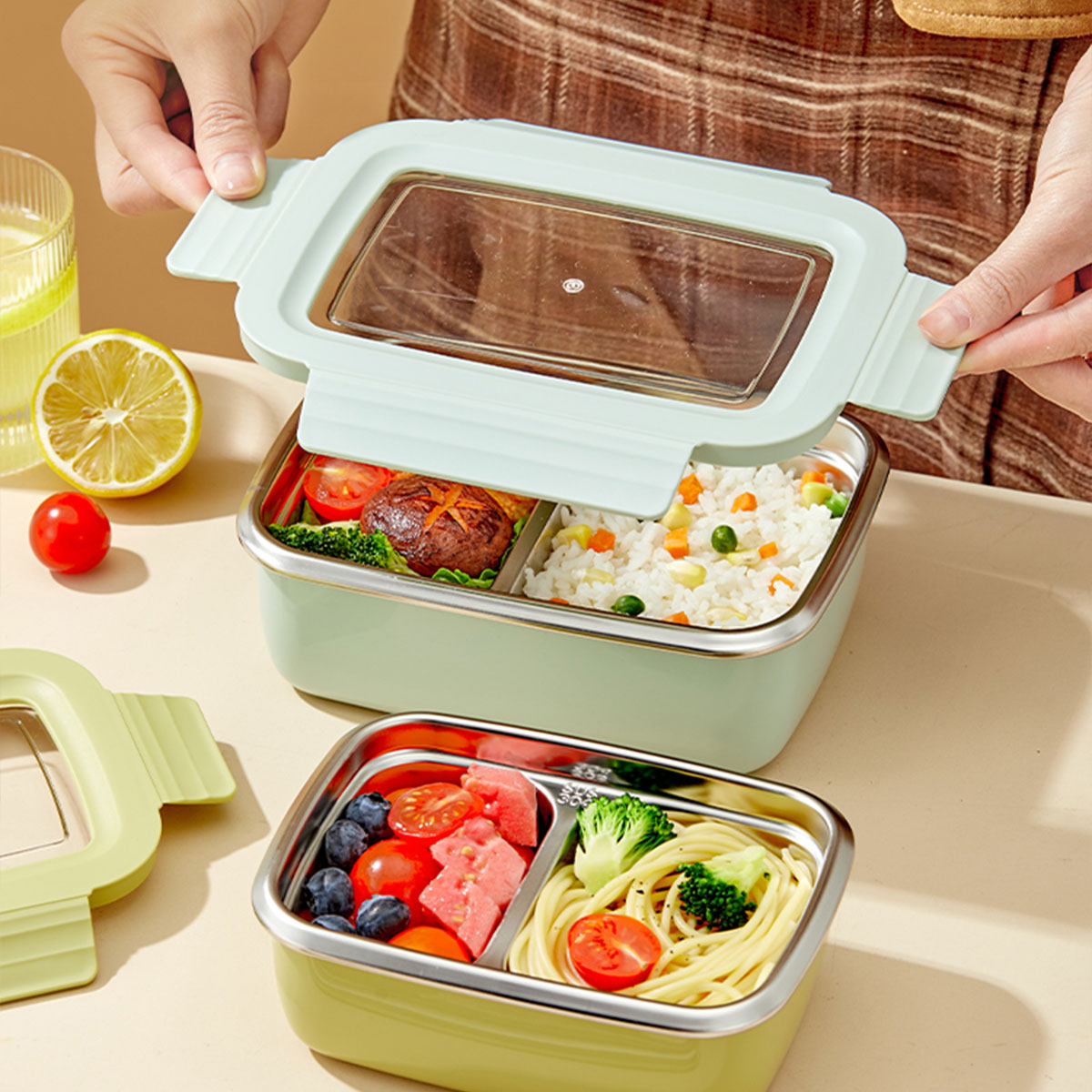 Fiambrera con compartimento de - Food Storage Hot reseña y precio