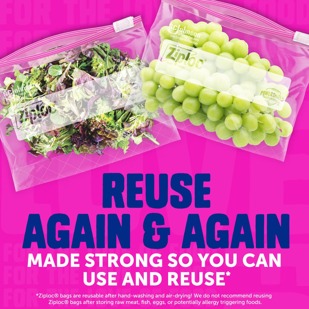 Ziploc ®   Bolsas deslizantes  - Food Storage Brands reseña y precio
