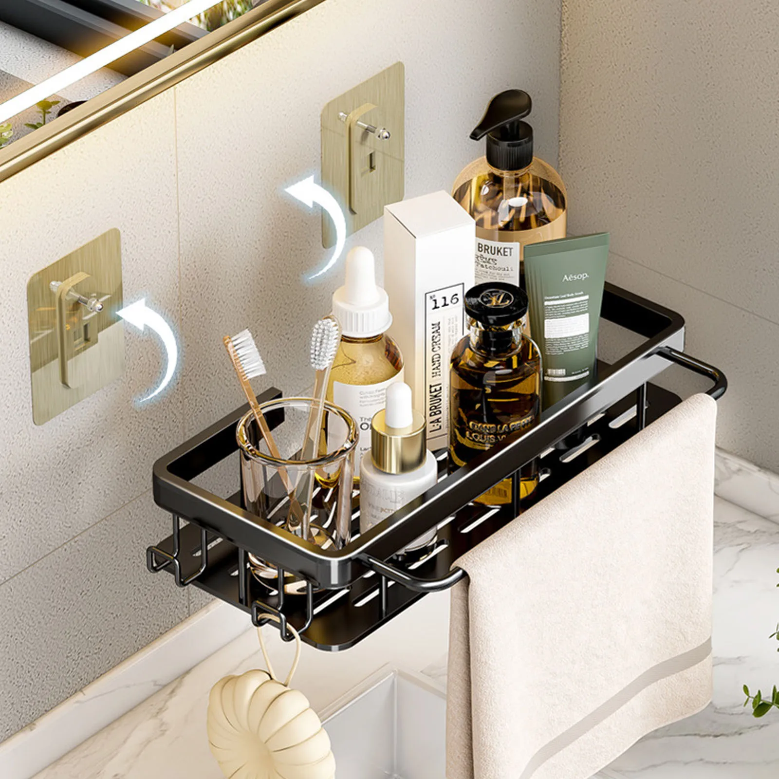 Estante de Baño sin Taladro, S - Food Storage Shelving reseña y precio