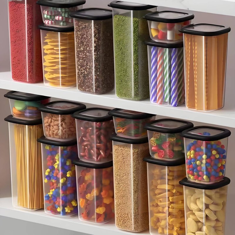 Juego de 6 Recipientes Herméti - Food Storage In Pantry reseña y precio