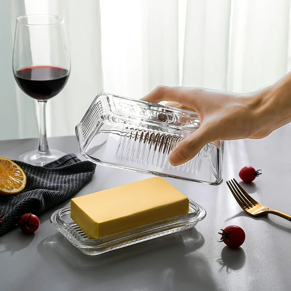 Plato de mantequilla transpare - Food Storage With Glass Lids reseña y precio