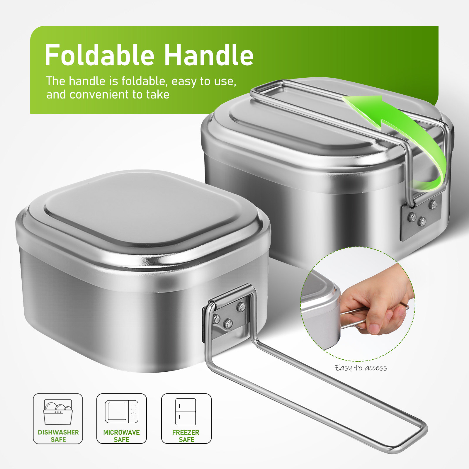 Lonchera de Aluminio de 950 ml - Food Storage Aluminum Containers reseña y precio