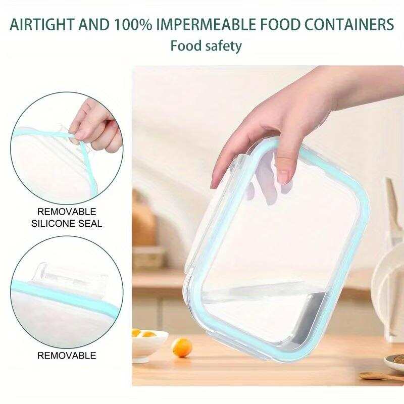 16 recipientes de vidrio sella - Food Storage With Glass Lids reseña y precio
