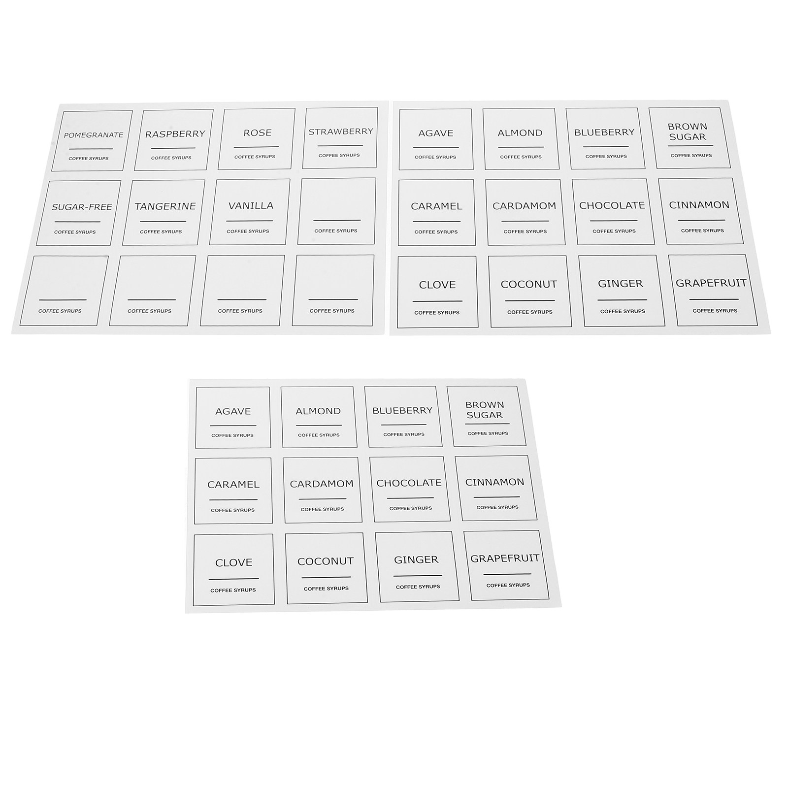 3 Hojas de Etiquetas de Plásti - Food Storage Essentials reseña y precio