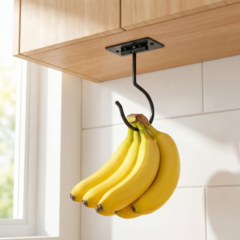 Gancho Adhesivo de Metal Negro - Food Storage In The Kitchen reseña y precio