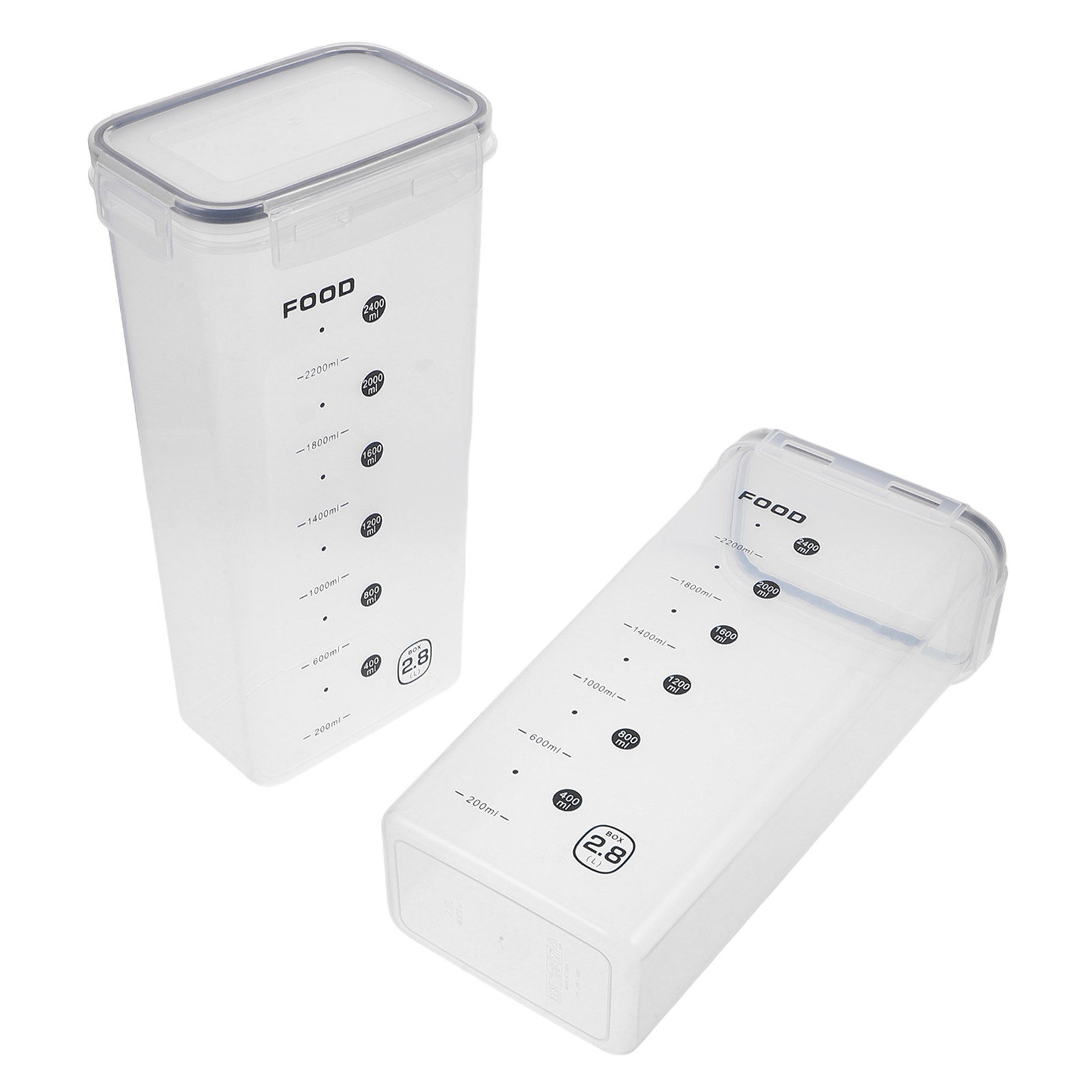2 Recipientes Transparentes He - Food Storage In The Kitchen reseña y precio