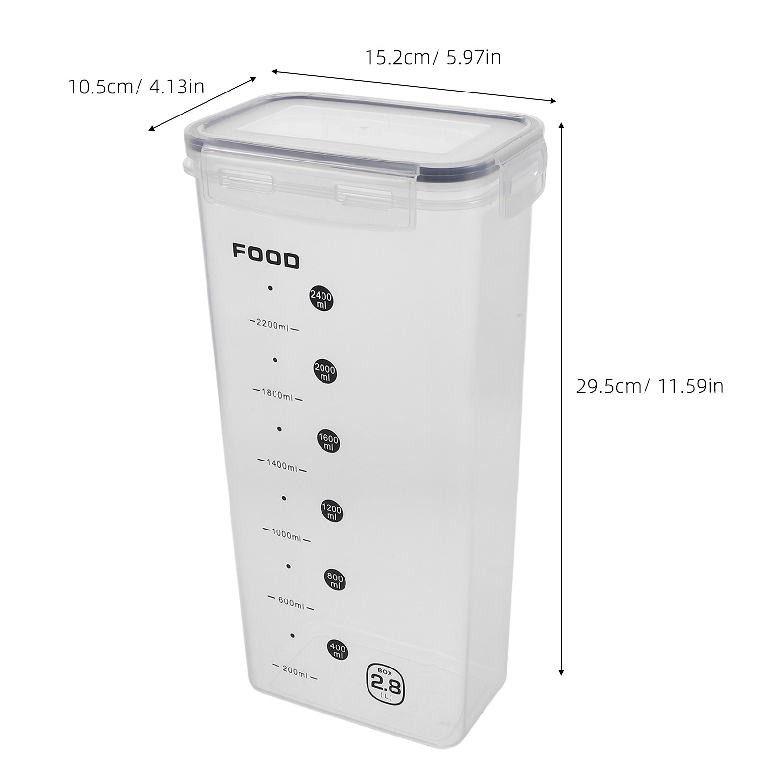 2 Recipientes Transparentes He - Food Storage In The Kitchen reseña y precio